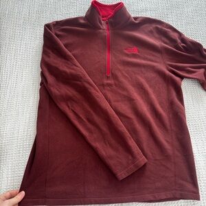 The north face red fleece